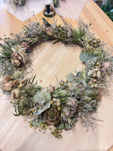Indlæs billede til gallerivisning DIY krans natur farver